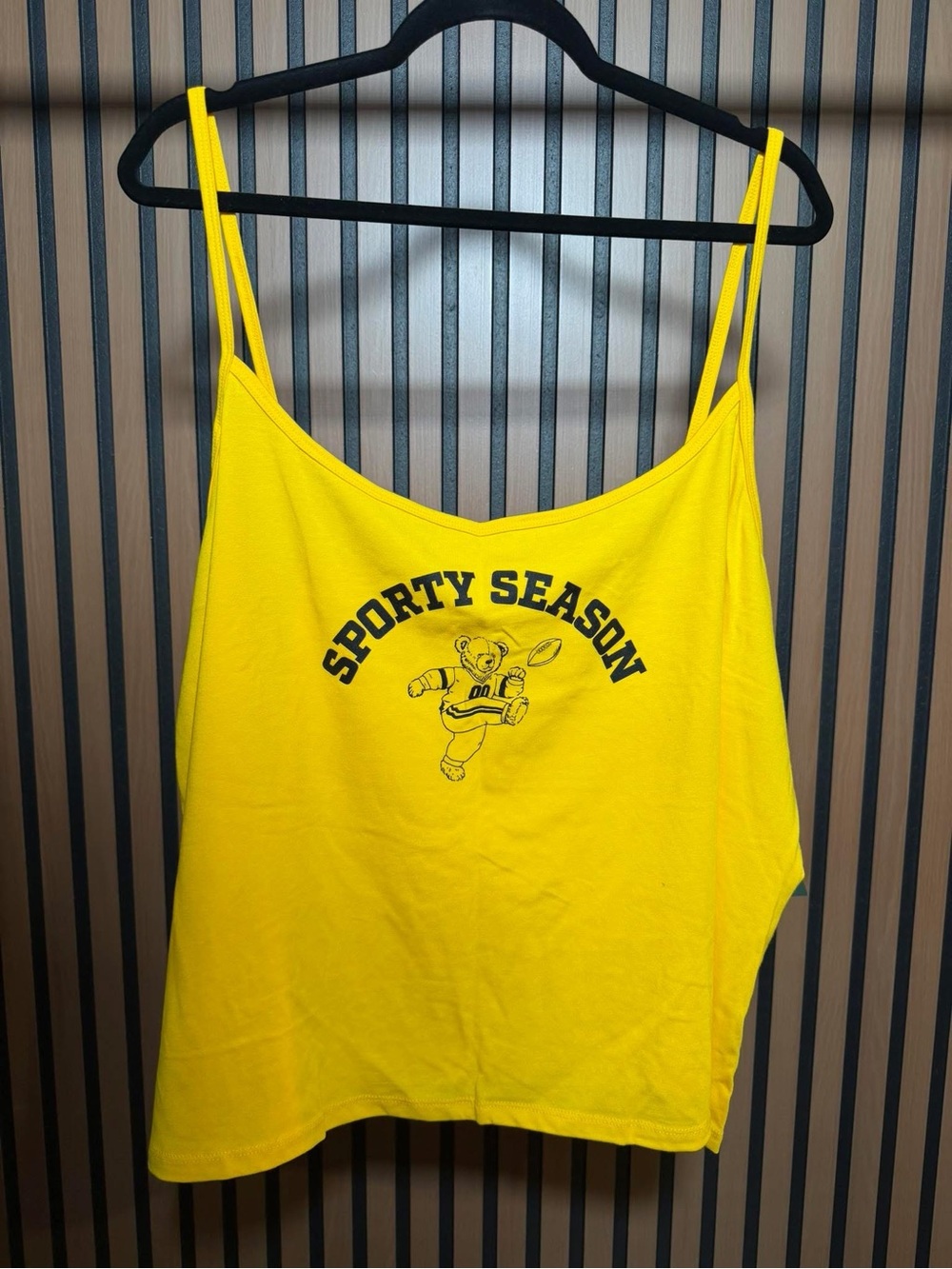 Wild Fable Sporty Season Yellow‎ Spaghetti-Strap Tank Top